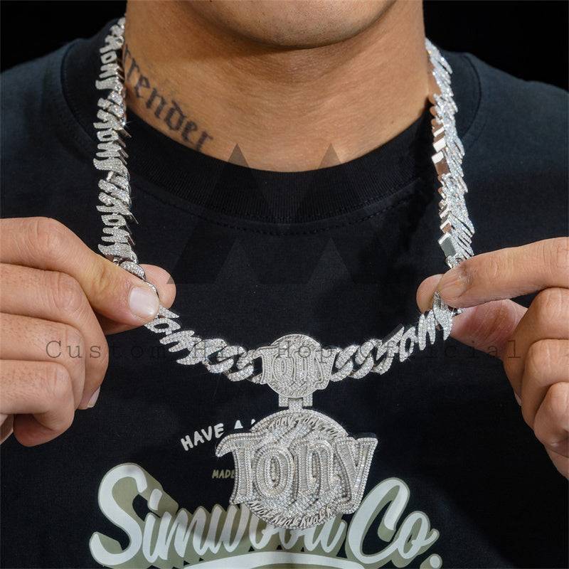 Custom Moissanite Diamond Hip Hop Chain - Rapper Bling Jewelry