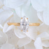 10K 14K 18K Rose Gold 1CT Marquise Cut Moissanite Diamond Women Ring