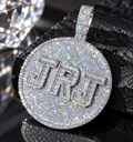 Custom Baguette Moissanite Diamond Hip Hop Pendant Name Jewelry