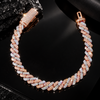 8MM VVS Moissanite Cuban Link Bracelet - Iced Out Hip Hop Men's Jewelry