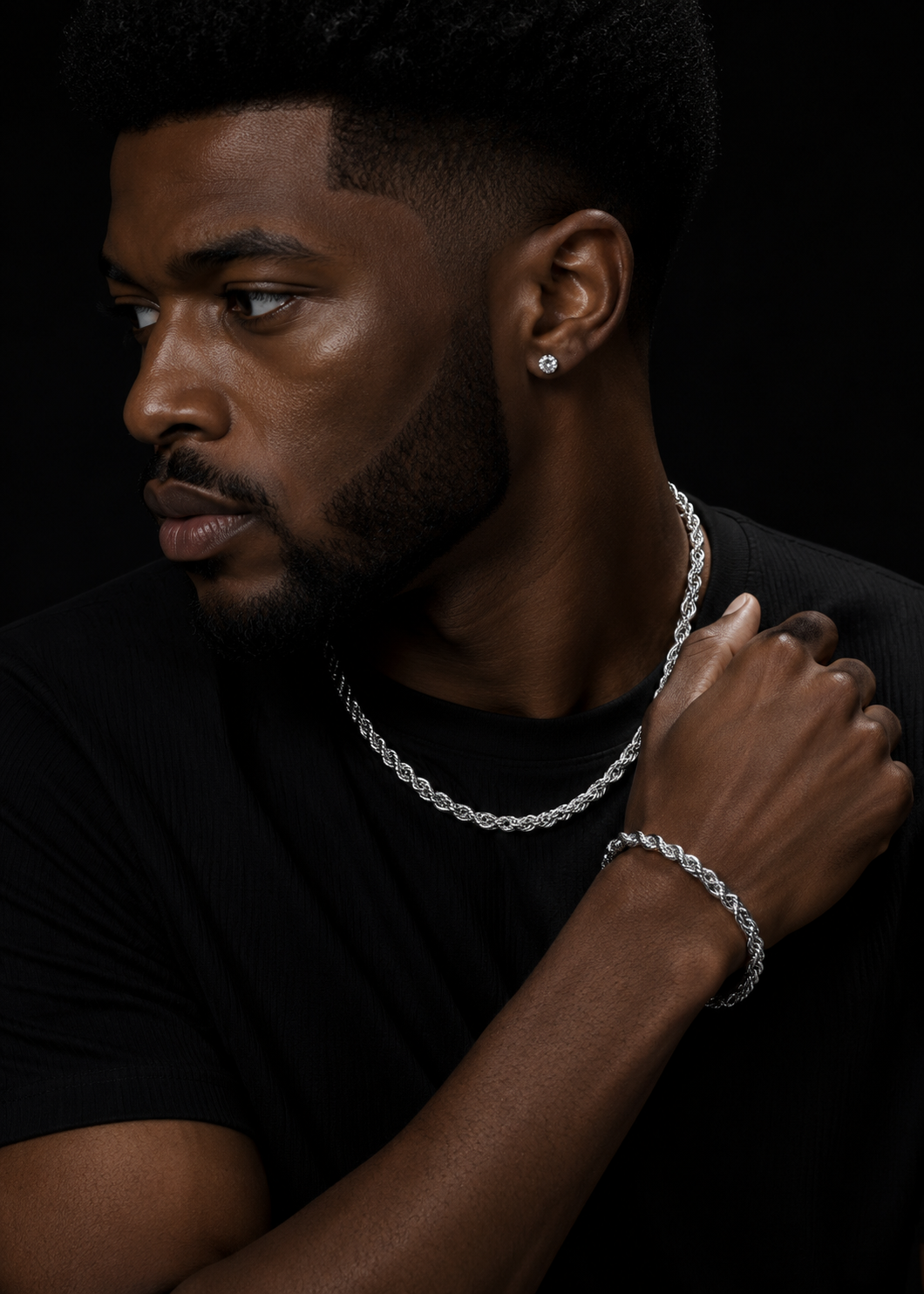 6MM Rope Chain Necklace 10K Gold
