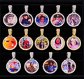 25MM VVS Moissanite Silver Picture Pendant - Hip Hop Memory Jewelry