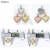 Stylish hot sell iced out hip hop jewelry with 925 silver moissanite heart pendant