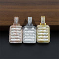 Hip Hop Rapper Jewelry Dogtag Pendant Iced Out For Men Moissanite Diamond