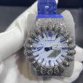Iced Out Two Tone G Shock GA2100 Moissanite Watches Case 10K Gold