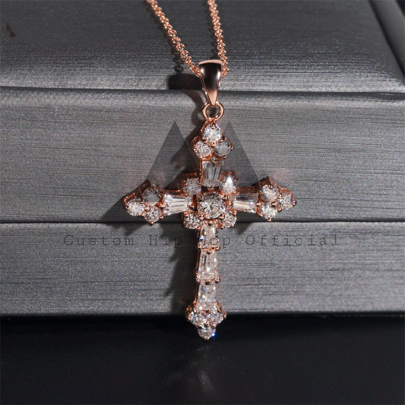 Hot Sell Fancy Cut Moissanite Diamond Necklace For Men And Women