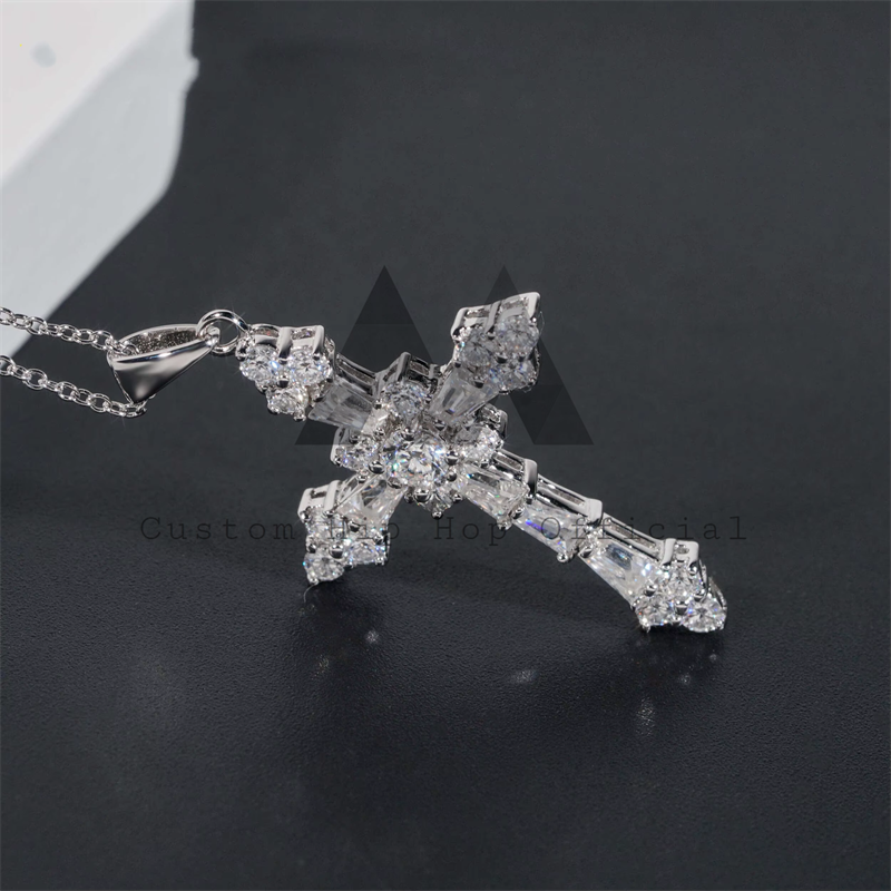 Hot Sell Fancy Cut Moissanite Diamond Necklace For Men And Women