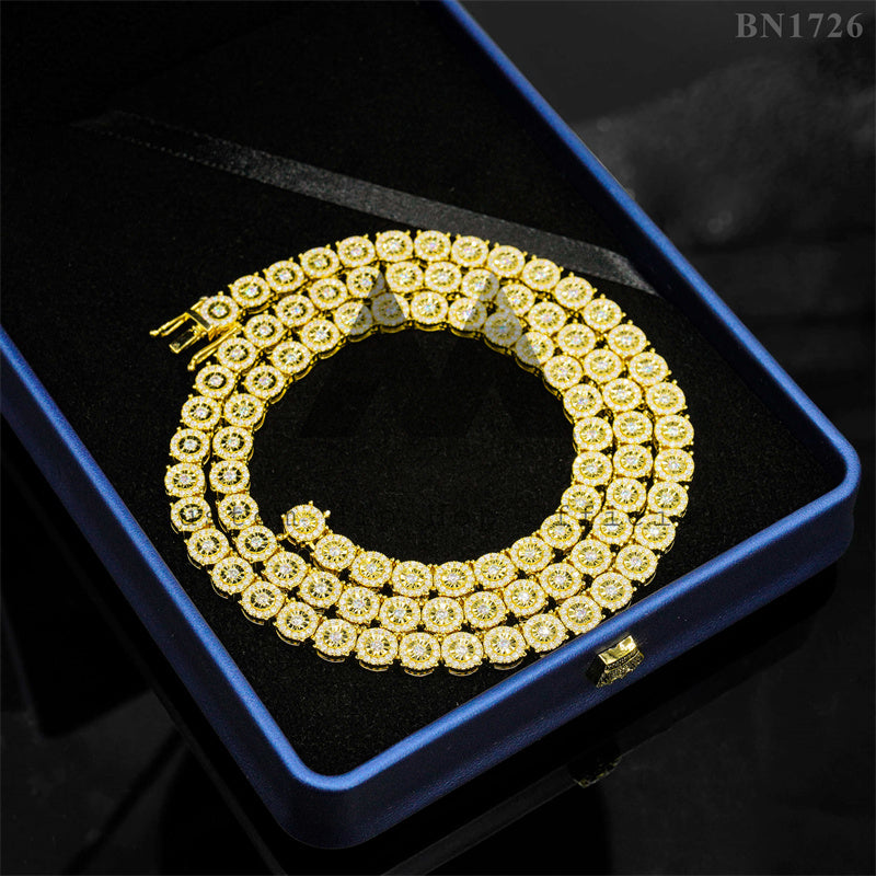 Prata esterlina 925 masculina design de moda disco círculo estilo fanook gelado vvs moissanite joias de diamante