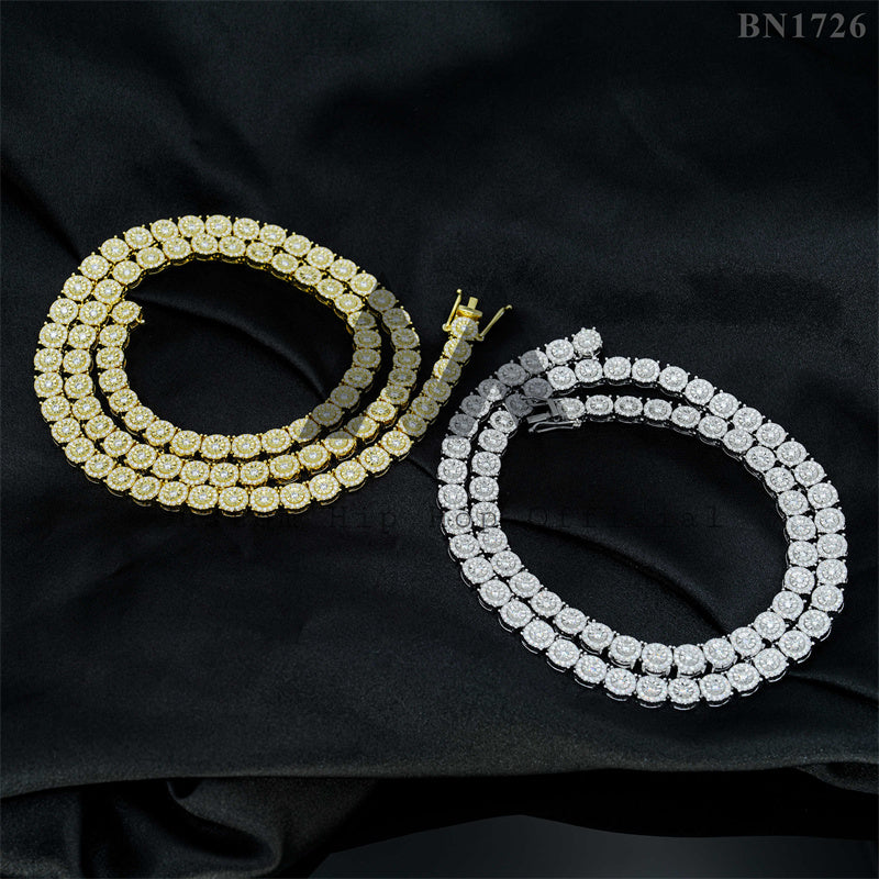 Prata esterlina 925 masculina design de moda disco círculo estilo fanook gelado vvs moissanite joias de diamante