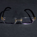 Moissanite Baguette Diamond Glasses 14K Gold