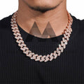15mm Moissanite Miami Cuban Link Chain 10K Gold