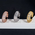 2024 new design iced out vvs moisanite baguette cut hip hop ring for men