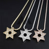 Iced Out Moissanite Star of David Pendant hip hop jewelry