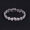 New Arrival Fancy Cut VVS Moissanite Diamond Tennis Bracelet Sterling Silver 925