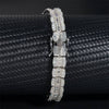 Iced Out 9MM Moissanite Diamond Tennis Bracelet for Men Hip Hop Sterling Silver Jewelry2