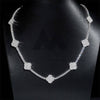 Fully Iced Out Buss Down 925 Sterling Silver 3MM Moissanite Tennis Chain With Bracelet Clover Style