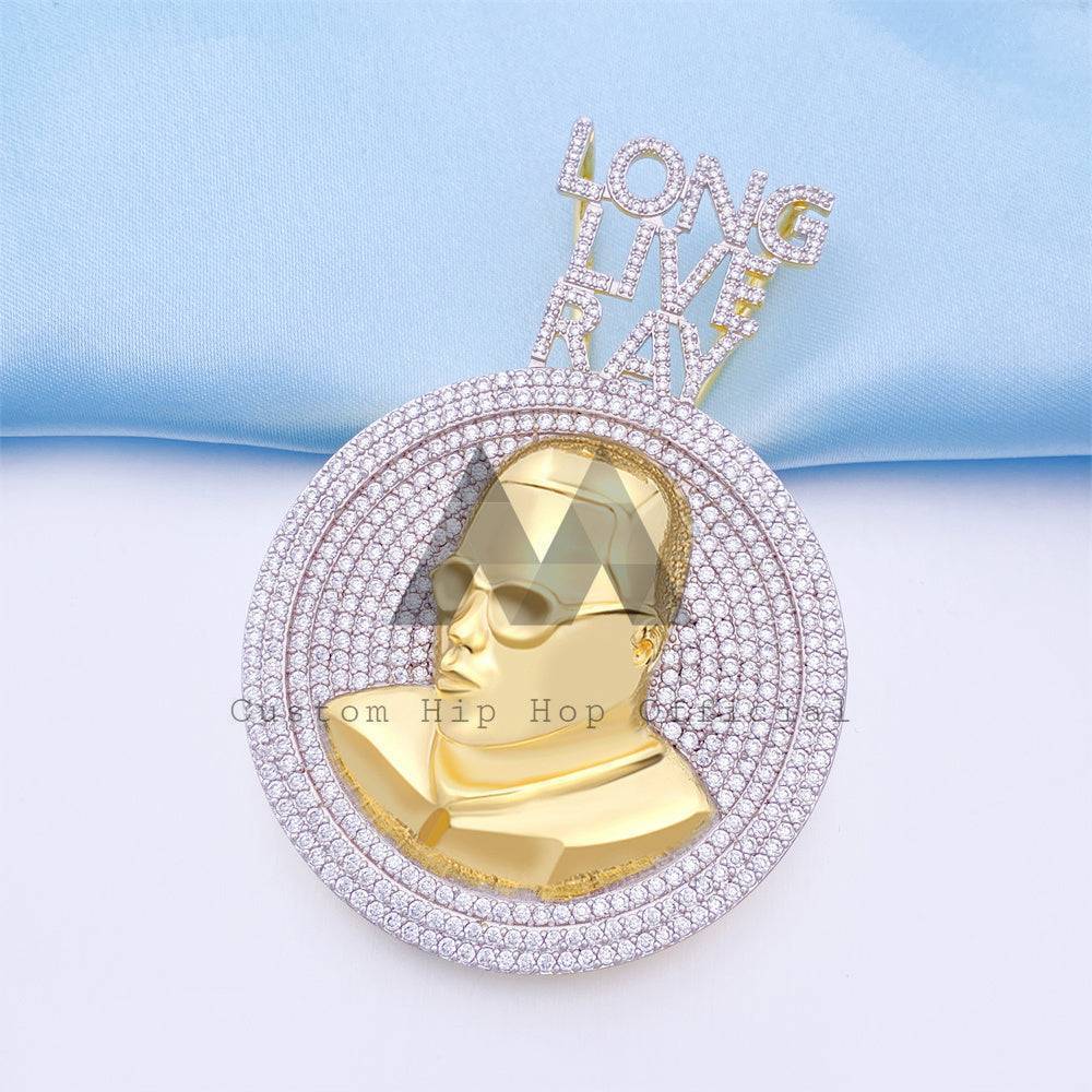 Hip hop jewelry with 10K-18K Gold VVS Moissanite Diamond Pendant