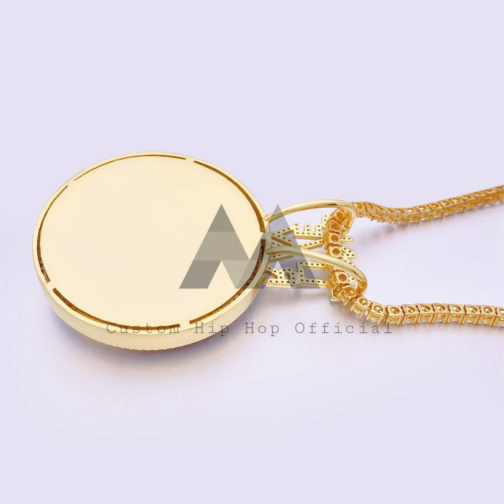 Hip hop jewelry with 10K-18K Gold VVS Moissanite Diamond Pendant