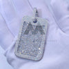 Iced Out Moissanite Diamond Dog Tag 925 Sterling Silver Hip Hop Jewelry Pendant0