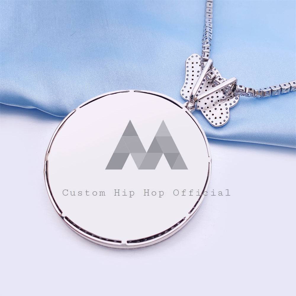 Personalized 2.5 inch Gold Name Pendant with VVS Moissanite Hip Hop Jewelry