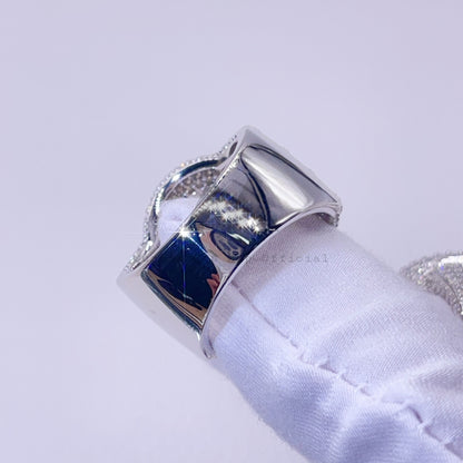 Овальное кольцо из серебра 925 пробы с муассанитом vvs, хип-хоп для мужчин