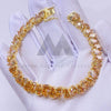 Elegant 34.7 CT Moissanite Tennis Bracelet in Yellow Gold Finish