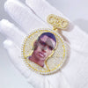 Hip hop jewelry featuring VVS Moissanite Diamond Custom Portrait Pendant with CEO Custom Bail1