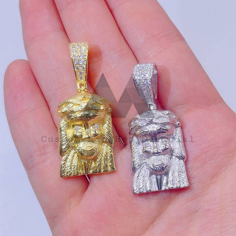 VVS Moissanite Iced Jesus Pendant hip hop jewelry