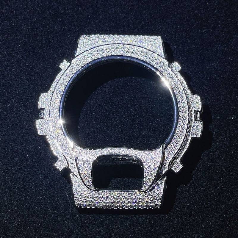 Luxury iced out Moissanite bezel DW6900 watch for hip hop style