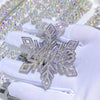 White Gold Over Silver 925 Snow Flower Flake VVS Moissanite Pendant GRA Certificated