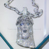 Baguette Cut VVS Moissanite Iced Out Jesus Pendant Hip Hop Bling2