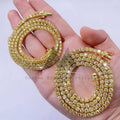 Elegant 925 Silver Moissanite Tennis Chain 3MM Gold-Plated Luxury Accessory