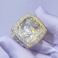 VVS Moissanite Diamond Custom Made Hip Hop Iced Out Initial Letter Championship Ring