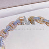 18MM Rose Gold Moissanite Mariner Chain 925 Silver Elegance